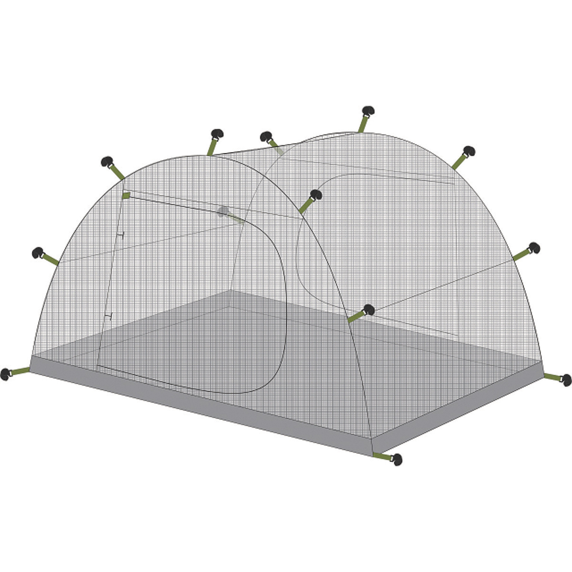 Tentris Archaus Clip-On Screen Room Inner Tent, 100 in. L x 64 in. W x 73 in. H, Model# SAR031